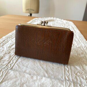 Renwick - Vintage Cowhide Kiss Lock Wallet